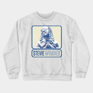 Stevie Wonder /// Faded Style Retro Fan Design Crewneck Sweatshirt